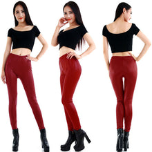 Style Sexy Fashion Ladies Women's Faux Leather Leggings Stretchy Pants Trousers  J4U66