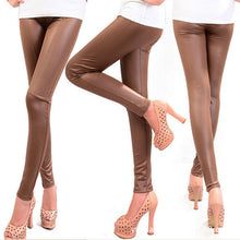 Style Sexy Fashion Ladies Women's Faux Leather Leggings Stretchy Pants Trousers  J4U66