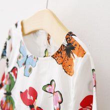 Stylish Baby Children Tunic Dress Toddler Girl Long Sleeve Butterfly Outfits J4U66