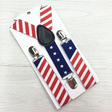 stylish boys girls kid child baby children clip on y back elastic suspenders J4U66