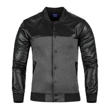 Stylish Men Cool PU Leather Jacket Coat Motorcycle Style Punk Slim Jackets Outwear J4U66