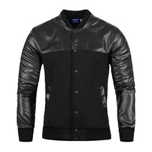 Stylish Men Cool PU Leather Jacket Coat Motorcycle Style Punk Slim Jackets Outwear J4U66