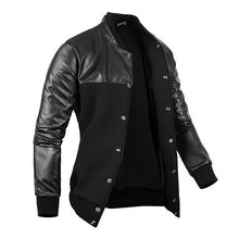 Stylish Men Cool PU Leather Jacket Coat Motorcycle Style Punk Slim Jackets Outwear J4U66