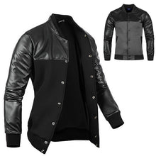 Stylish Men Cool PU Leather Jacket Coat Motorcycle Style Punk Slim Jackets Outwear J4U66