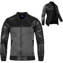 Stylish Men Cool PU Leather Jacket Coat Motorcycle Style Punk Slim Jackets Outwear J4U66