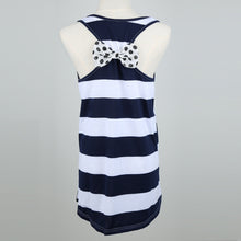 casual sexy bow backless women tops open back sleeveless striped tank tops tees for women plus size J4U66