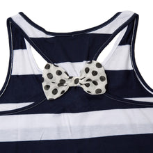 casual sexy bow backless women tops open back sleeveless striped tank tops tees for women plus size J4U66