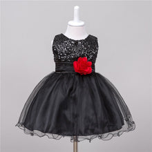 baby dresses girls sequin flower bowknot birthday wedding party tutu dress girl vestido J4U66