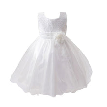 Baby Dresses Girls Sequin Flower Bowknot Birthday Wedding Party Tutu Dress Girl Vestido PY2 J4U66
