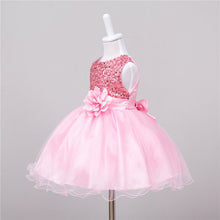 baby dresses girls sequin flower bowknot birthday wedding party tutu dress girl vestido J4U66