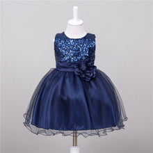 baby dresses girls sequin flower bowknot birthday wedding party tutu dress girl vestido J4U66