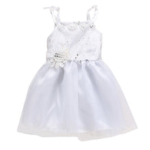 Baby Girls Kids Sequin Sunflower Birthday Wedding Bridesmaid Strape Dress 1-4Y J4U66