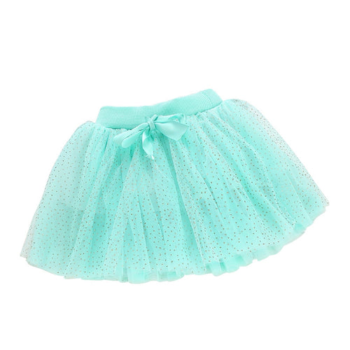 Baby Kids Girls Polka Dot Bowknot Lace Party Wedding Tutu Skirt 1-4Y  J4U66