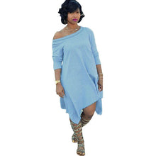 Boho Dress Sexy Oblique Irregular Loose dress Beach Dresses L4 J4U66