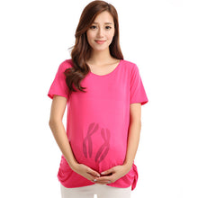 Casual Funny Maternity Nursing Women T-shirts Tops Blouse Pregnant Clothes 30 Colors  J4U66