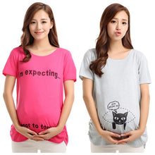 Casual Funny Maternity Nursing Women T-shirts Tops Blouse Pregnant Clothes 30 Colors  J4U66