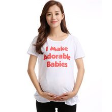 Casual Funny Maternity Nursing Women T-shirts Tops Blouse Pregnant Clothes 30 Colors  J4U66