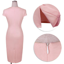 dress celebrity pencil dress v neck cap sleeves work ol dress plus size vestidos femininos J4U66