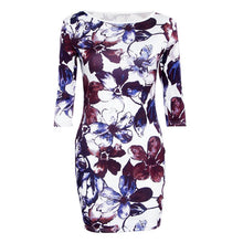 Casual Bodycon Dress Half Sleeve Asymmetrical Neck Dress Sheath Dresses LE3 J4U66