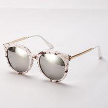 Fashion Oversized Round Sunglasses Unisex Women Men Mirrored Lens Metal Frame Sun Glasses Oculos Feminino J4U66