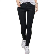 Fashion Women High Waist Jeans Casual Denim Skinny Plus Size Pencil Pants J4U66