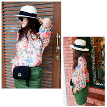 women straw hat floppy wide brim foldable sun hat beach holiday casual cap white beige brown J4U66