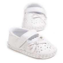 Infants Kids Soft Soled Crib Shoes Baby Girls Flat Bottom Bow Shoes Y4 J4U66