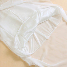 Long Dresses Back Hollow Elegant Beach Casual Solid White Chiffon Lace Dress L4 J4U66