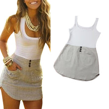 New Women Cocktail Party Sexy Bodycon Sleeveless Sundress Mini Dresses P16 J4U66