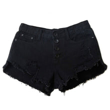 Sexy Women's Irregular High Waisted Shorts Slim Fit Denim Jeans Shorts L4 J4U66