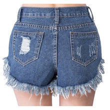 sexy womens irregular high waisted shorts slim fit denim jeans shorts J4U66