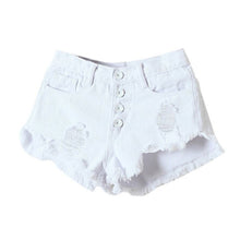 Sexy Women's Irregular High Waisted Shorts Slim Fit Denim Jeans Shorts L4 J4U66