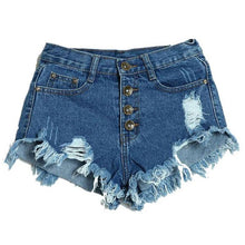 sexy womens irregular high waisted shorts slim fit denim jeans shorts J4U66