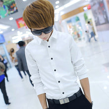 Style CasualFashion Leisure Luxury Long Sleeve Mens Casual Slim Fit Stylish Shirts Men's Shirt Camisetas J4U66