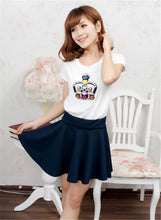 Style Korean version Skirts safty Candy Color mini skirt women's and high waist pleated short skirt  J4U66