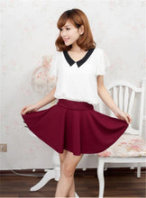Style Korean version Skirts safty Candy Color mini skirt women's and high waist pleated short skirt  J4U66
