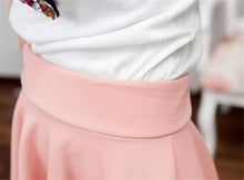 Style Korean version Skirts safty Candy Color mini skirt women's and high waist pleated short skirt  J4U66