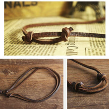 Style Men Jewelry Cube Necklaces & Pendants Cool Men Pendant Punk Genuine Leather Necklace J4U66