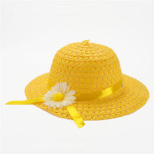 Style Sun Hat Girls Kids Straw Cap Beach Hats Bag Flower Tote Handbag Bags Suit J4U66