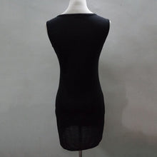 Woman Dress Vestidos Women's Bodycon V-neck Cross Sleeveless Dresses Lady Sexy Slim Mini Pink/Black Dress PY3 J4U66