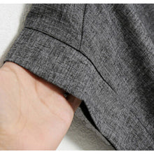 Women Casual Loose Cotton Linen Dress Short Sleeve Tunic Belt Dresses P16 J4U66