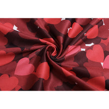 women dress red heart print party casual dresses half sleeve o neck mini dress vestidos plus size J4U66