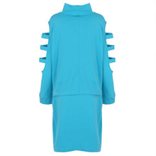 Women Dresses Big Size Plus Size Women Clothing 2 Piece Set Dress Casual Mini Bodycon Dress J4U66