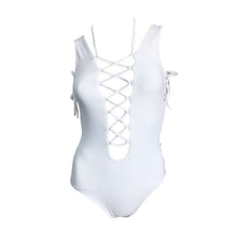 Women One-Piece Bandage Lace Up Monokini Push Up Swimsuit Bathing Swimwear LE4 J4U66