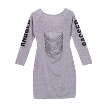 Sexy Bodycon Long Sleeve Back Hollow Out Push Up Cocktail Party Dress Clubwear J4U66
