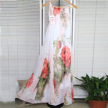 women sexy boho long maxi dresses casual floral beach chiffon dresses m l J4U66