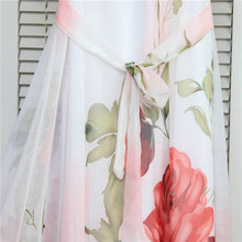 Sexy Boho Long Maxi Dresses Casual Floral Beach Chiffon DressesJFY66
