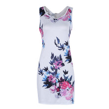 Women Sexy Floral Bodycon Dresses Casual Party Evening Club Short Mini Dress J4U66