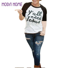 women tops round neck short sleeve tees shirt casual letter print t-shirts patchwork contrastcolor basic blusas femininos J4U66