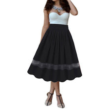 Sexy Women Girl Stretch High Waist Plain Flared Pleated Long Maxi Skirt Beauty Beast romance Pure Skirts J4U66